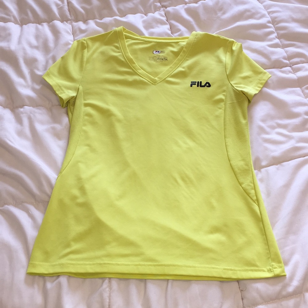 Fila Yellow Performance Tee - Picture 1 of 8